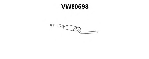 VENEPORTE VW80598 Middle Silencer